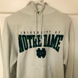 Notre Dame Champion Medium White Sweatshirt